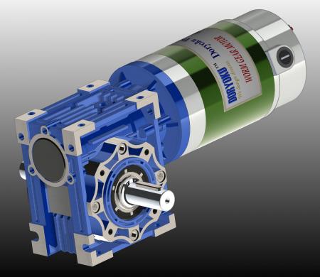 400W NMRV040 DIA89 - DC-wormwielmotor WG89. NMRV 040 56B14 ingebouwd in tuingereedschap, grasmaaier. NMRV 040 of 63B14 is een optie.